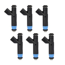 Vphix 6PCS Fuel Injectors Compatible with Dodge Ram 1500, Ram 1500 Van, Ram 2500 Van, Ram 3500 Van, Durango, Compatible with Jeep Grand Cherokee, Wrangler, Cherokee, TJ, 5.2L 4.0L, Replace# FJ454