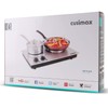 CUSIMAX 1800W Double Hot Plate, Stainless Steel Silver Countertop Burner