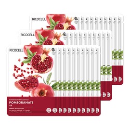 formulaLycocell Ricocell Nature Recovery Mask Pack Pomegranate 23g 30 sheets / 리코셀 네이처 리커버리 마스크팩 석류 23g 30매