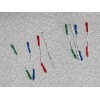 / 8Pcs High Quality Cartridge Headshell Wires Leads Silver Wire.