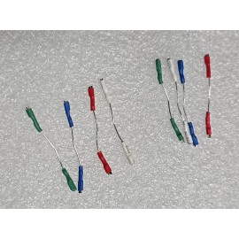 / 8Pcs High Quality Cartridge Headshell Wires Leads Silver Wire.