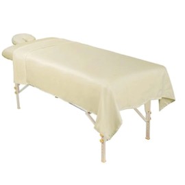 ForPro Professional Collection Natural Microfiber 3 Piece Massage Sheet Set Soft Durable Stain Resistant