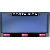 Costa Rica Flag Photo License Plate Frame Free Screw Caps