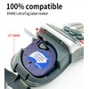 5PK Compatible with Dymo Letratag 91331(S0721610) Plastic 12mm(1/2Inch) White Label
