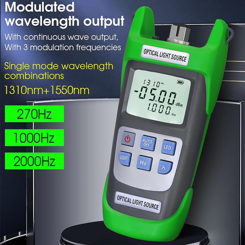 A-D1315 Optical Light Source, Optical Fiber Tester Single Mode Dual