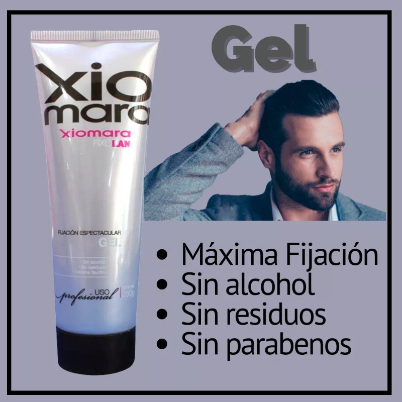 Xiomara Gel Cabello Maxima Fijación Aspecto Húmedo 250g 6 Pz