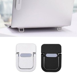Laptop Attachable Folding Stand with Adjustable Heat Dissipation Angle, Ultra-Lightweight Portable Stand / 노트북 부착식 폴딩 받침대 발열 배출 각도 조절 초경량 휴대용 거치대