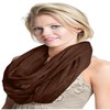 CJ Apparel Dark Brown Mobius Infinity Scarf Seconds Snood Cowl