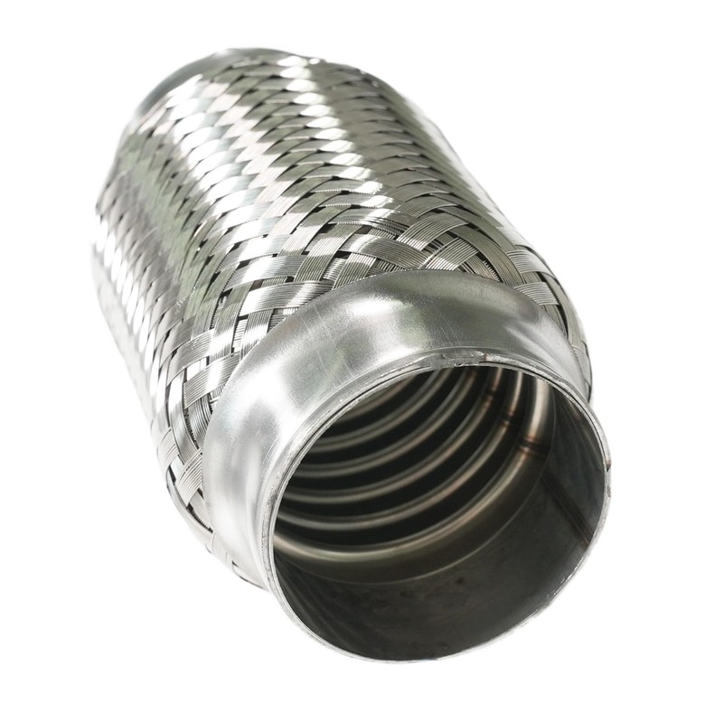 Simnliras 2.25 inch Exhaust Flex Pipe, 2.25" x 3.3"w, Stainless