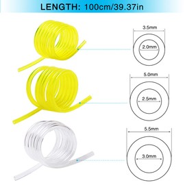 VooGenzek Pack of 10 Petrol Hose Kit, 1 m Fuel Hose, Petrol Filter, Primer Bulb, Rubber Grommet Seal, for Mower Strimmer Chainsaw Trimmer Blower Garden Machine Fitting
