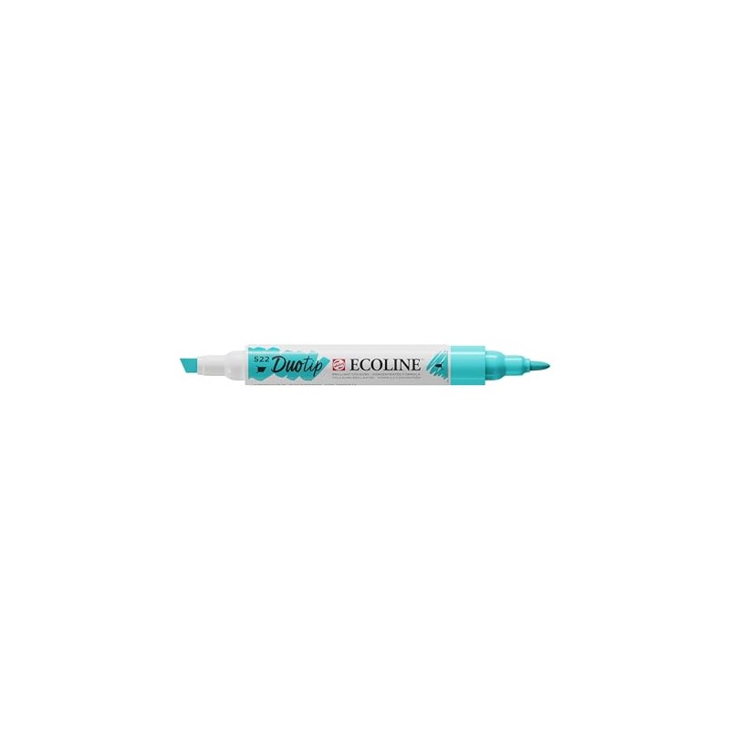 Craftelier Duotip Ecoline Watercolour Pen with Double Tip, Turquoise Blue