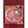 Studio Nova Lovely 5" Studio Nova Poinsettia Glass Holiday Candy