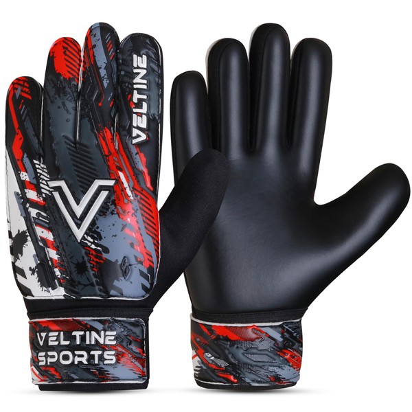 Veltine Sports Soccer Goalie Gloves, Football Goalkeeper Gloves for Kids