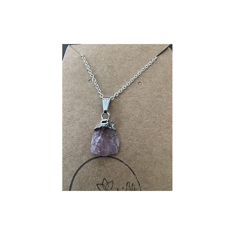 Ruby Dipped Crystal Necklace, Raw Crystal Necklace, Dipped Crystal, Gold
