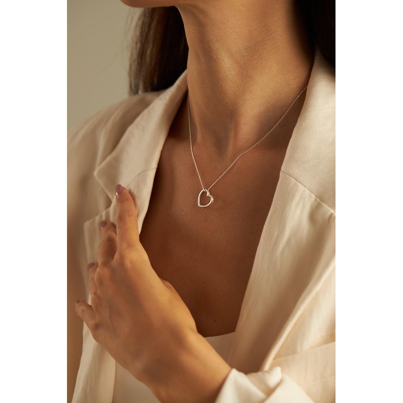 Einzelstück® Necklace with Pendant I 925 Sterling Silver Gold Rose