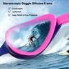 PHELRENA Swim Goggles, Anti Fog,No Leaking,UV Protection,Shatter-Proof, Clear Wide Vision