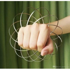 Unbranded fidget Magic Ring Interactive Toy Bracelet Fun Kinetic Spring Arm Stress toys