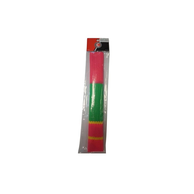 Hunts County Aqua Bat Grip Pink/Green/Yellow