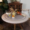 Artbloss - Mantel redondo ajustable con funda elástica impermeable a