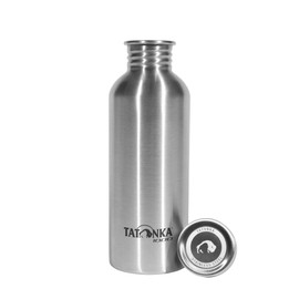Tatonka Stainless Steel Water Bottle Premium 1 Litre - Shatterproof Water Bottle with Stainless Steel Screw Cap - Dishwasher Safe and BPA-Free (1000 ml)