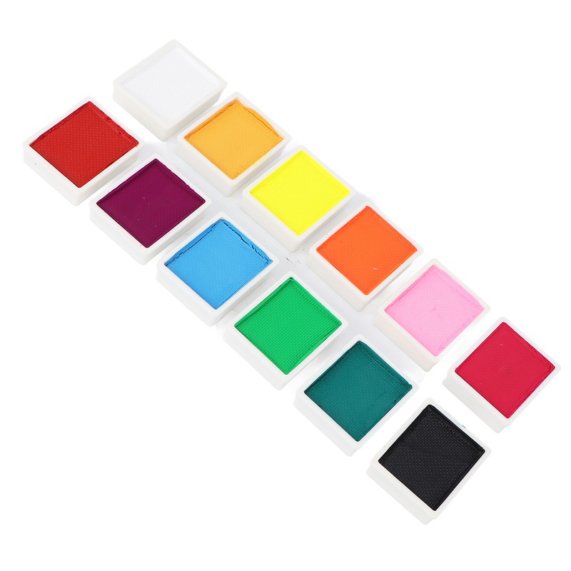 Face Paint Kit Cosmetic Grade 12 Colors Quick Drying Easy