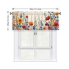 XLinTech 2 Pack Boho Florals Valance for Windows Flower Curtain