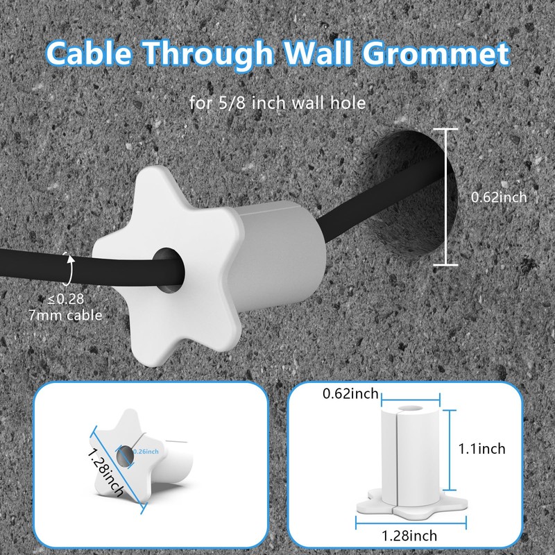 Starlink Cable Installation kit for 5/8 inch Wall Hole,starlink min