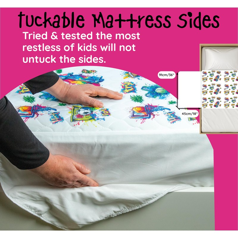 Bedwetz® Potty Training Bed Pads, Double Bed,100% Waterproof Mattress Protector,