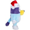 Gemmy Bluey Holiday Greeter with Santa Hat, Multi