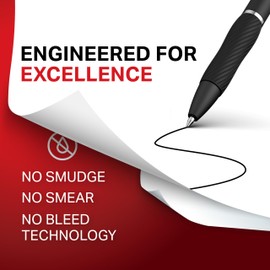 SHARPIE Sharpie S-Gel, Gel Pens, Drawing Pens, Writing Pens, Gel Ink Pens For Journaling, Coloring Pens, Bold Point (1.0Mm), Black Ink Gel Pen, 12 Count