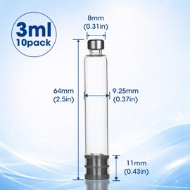 3ml Pen Cartridge, 3cc Cartridges for Peptide Pen, V1-V2 Pens, 10 Pack