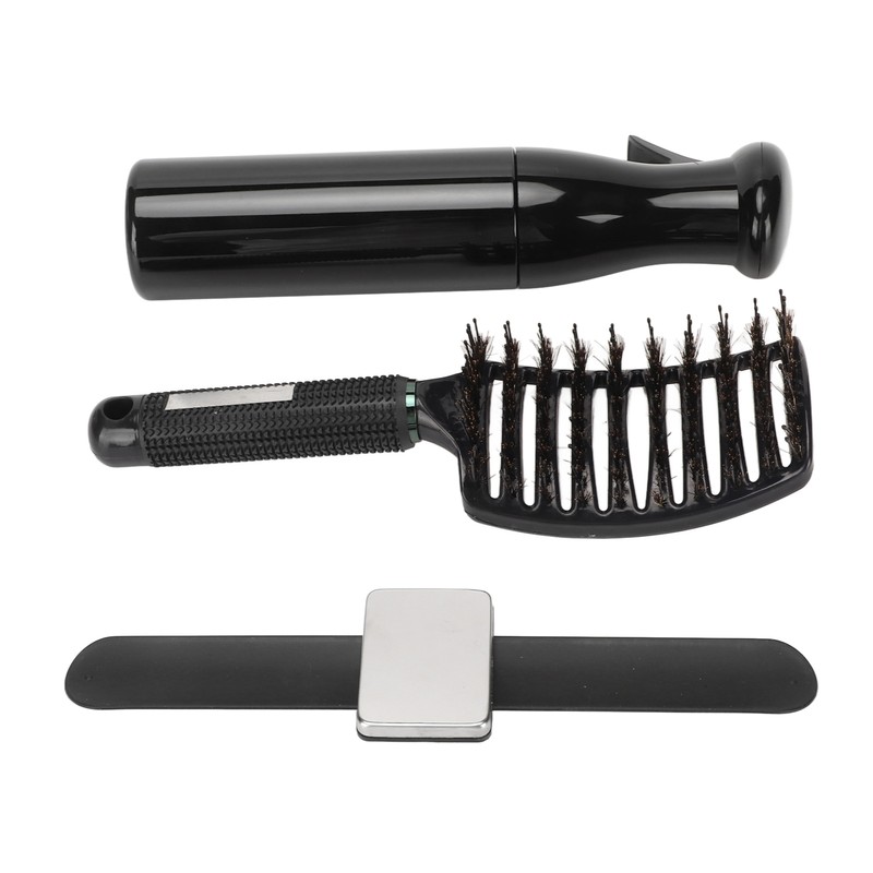 Detangling Curved Vent Brush Spray Bottle Hair Clip Pin Wristband