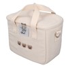Insulated Lunch Bag Embroidered Bear Waterproof Leakproof Adjustable Straps Lunch