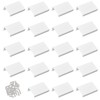MOROBOR White Mini Finger Edge Pull, 20 PCS Concealed Handle