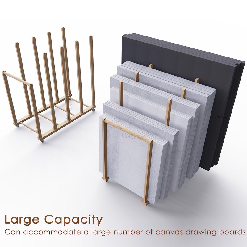 UNZERO Art Storage Rack, Art Canvas Storage, Art Drying Rack,