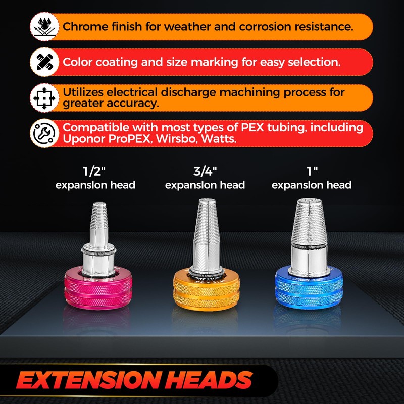 Saker PEX Tube Expansion Tool Kit | PEX-A Expansion Tool