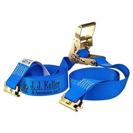 Ratchet Buckle Tie-Down Strap, Series E or A Track, Blue, 2 inch x 20 Foot, 1,333 lbs. Safe Working Load