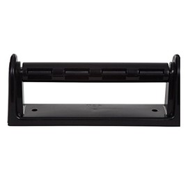 WALL MOUNTED KITCHEN ROLL RACK HOLDER DISPENSER PLASTIC - BLACK