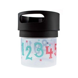 Munchie Mug Spill Proof Snack Cup Black, 12 Ounce jar, Made in The USA