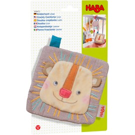 HABA Lion Crackly Lovey Crinkle Cloth Machine Washable Soft Baby Toy