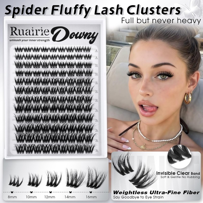 Fluffy Lash Clusters Wispy Lashes Clusters Downy Cluster Eyelash Extensions