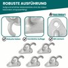 TRAILERKRAFT® PlusPro Three-Hole Tarpaulin Hooks, Net Hooks for Trailer Tarpaulin,