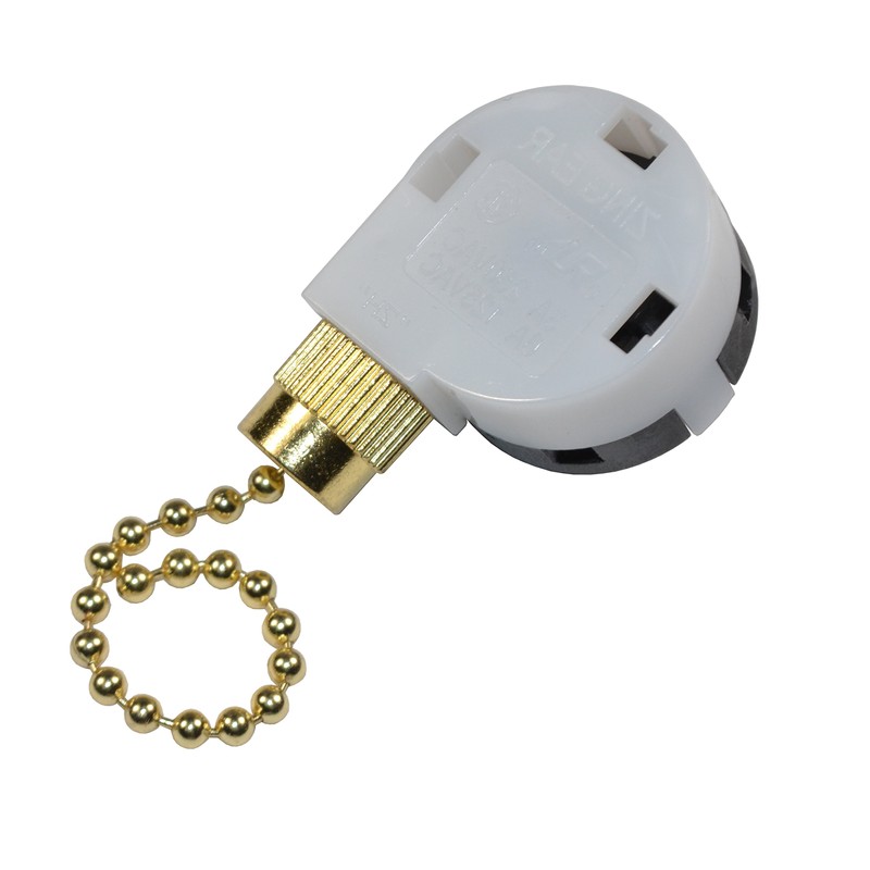HQRP Switch 3-Speed 4-Wire Pull Chain Control Ceiling Fan Compatible