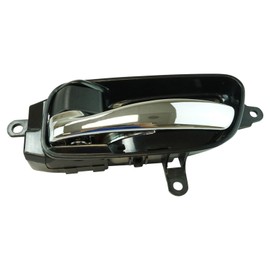 TRQ Driver Side Interior Door Handle Chrome & Black Compatible with 2013-2018 Nissan Altima 2015-2018 Murano Pathfinder 2017-2018 Titan 2016-2018 Titan XD