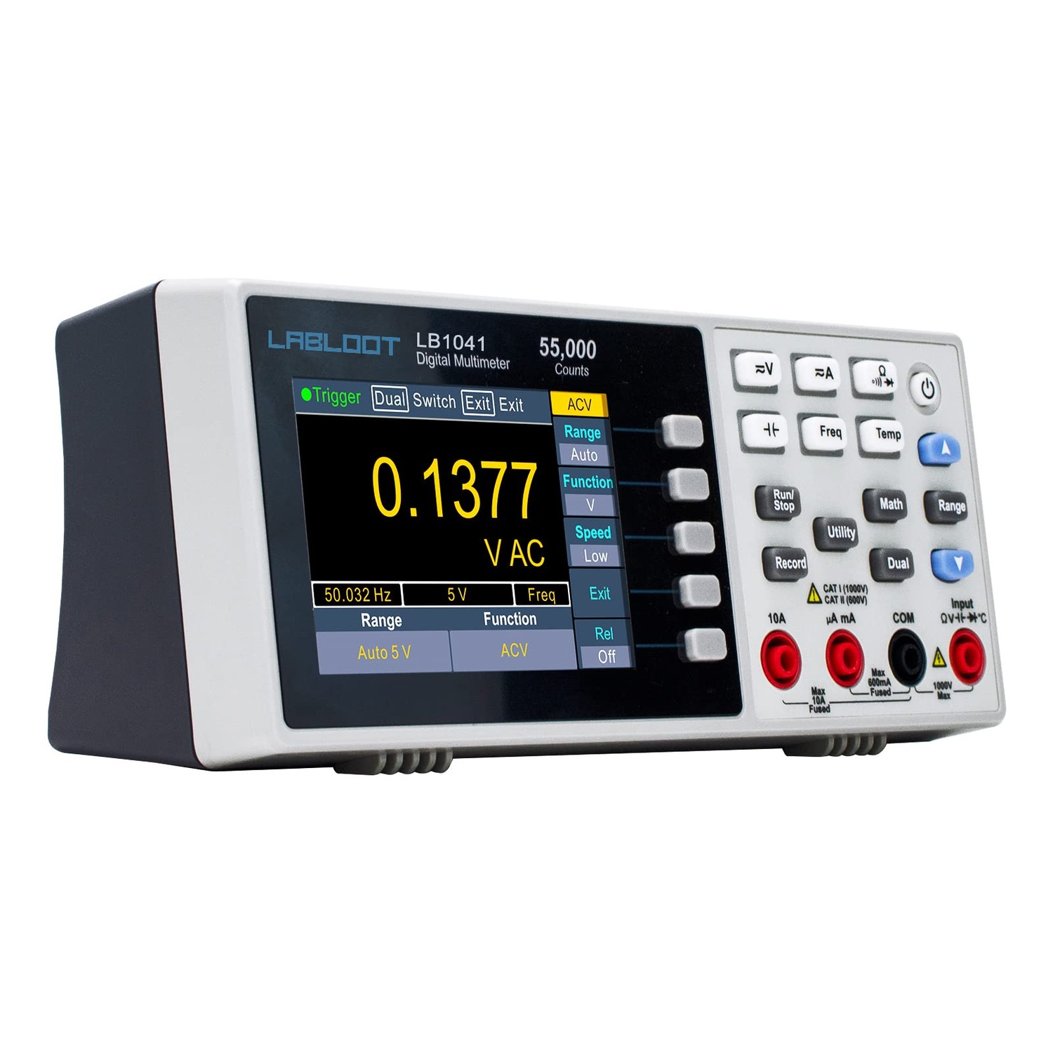 Labloot LB1241 Rechargeble Bench-Type Digital Multimeter USB Port 3.7in ...