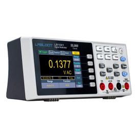Labloot LB1241 Rechargeble Bench-Type Digital Multimeter USB Port 3.7in LCD Mini Desktop Meter True RMS with Batteries