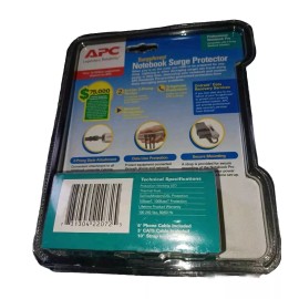 APC SurgeArrest Professional Notebook Pro Surge Protector 2 Prong Design Sealed