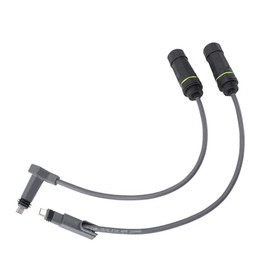 Dpofirs 2 Adaptadores SPX a RJ45, Cable Ethernet Impermeable IP68 de 1200 Mbps, SPX Macho a RJ45 Hembra, Adaptador de Extensión Ethernet para Enrutador de Gen2