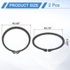 sourcing map 2Pcs 3" Internal Retaining Ring Circlip, 65 Mn