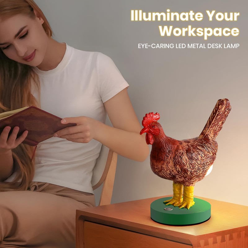 Chicken Lamp, Funny Chicken Butt Lamp 3D LED Egg Night